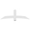 Ekena Millwork Bellingham Architectural Grade PVC Gable Bracket, 72"W x 24"H x 2"D x 6"F, 8/12 Pitch GBP072X24X0206BEL00 - alternate 3
